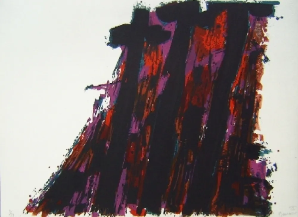 石版画 Manessier - Composition IX