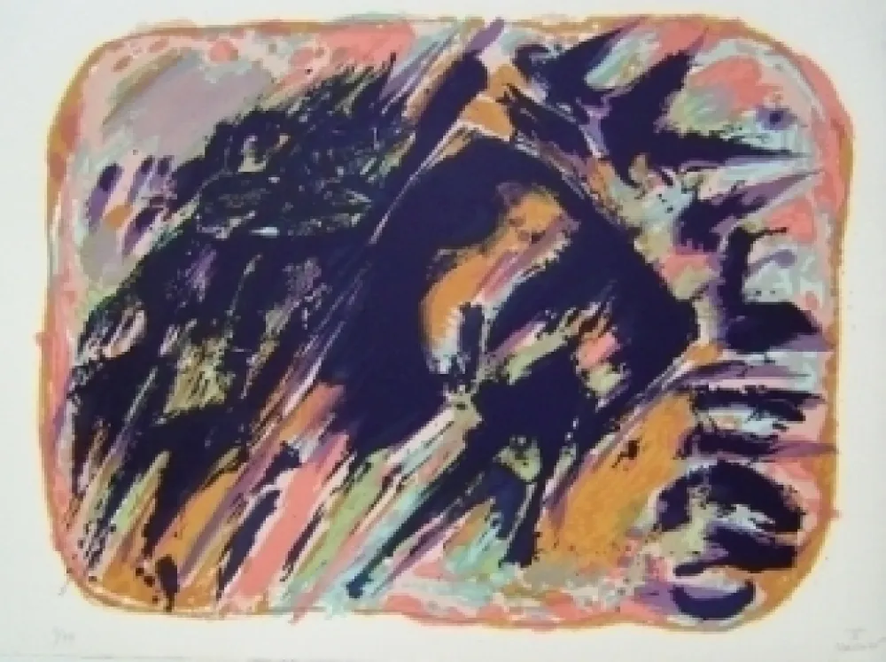 石版画 Manessier - Composition V