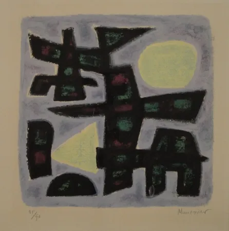 石版画 Manessier - Hiver en Holland