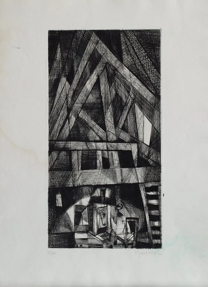 版画 Manessier - L'atelier du peintre