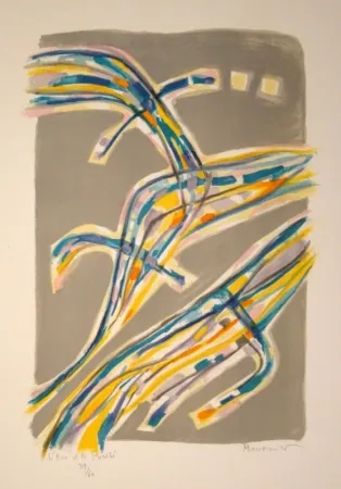 石版画 Manessier - L’eau et la Pureté