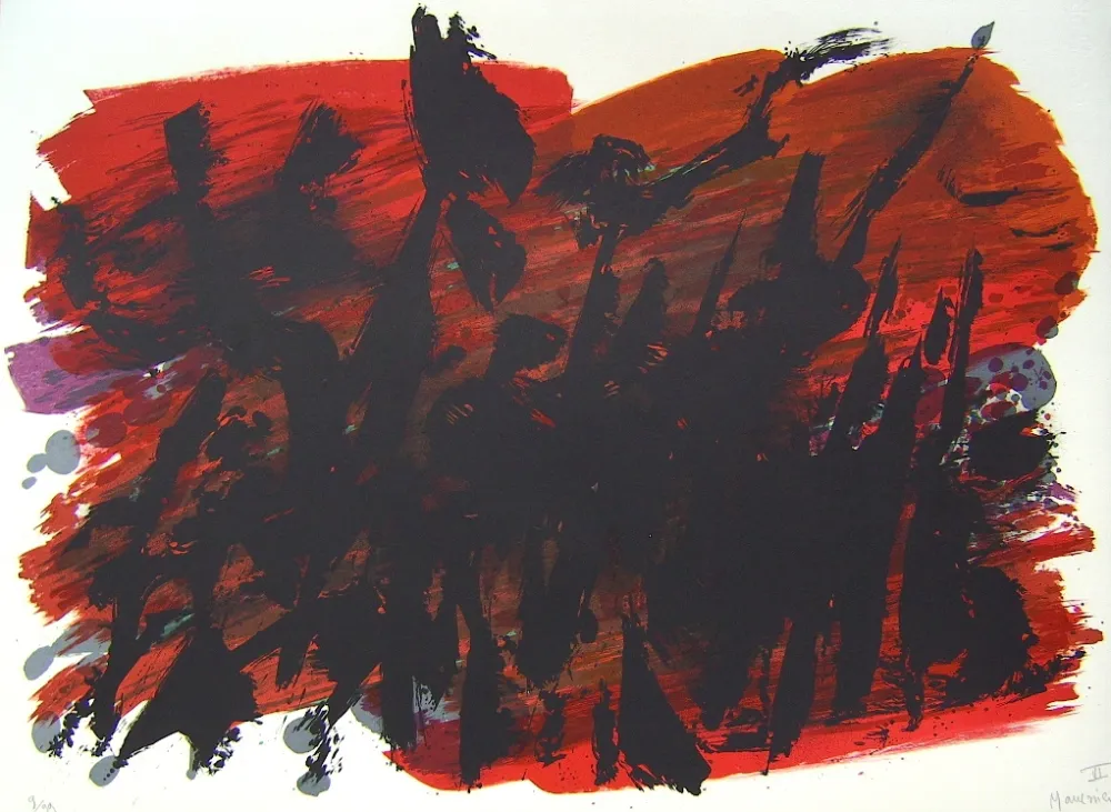 石版画 Manessier - Suite de Paques VI, La Cohorte