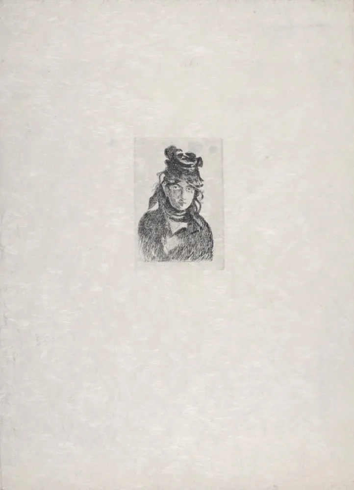 蚀刻版画 Manet - Berthe Morisot, 1872