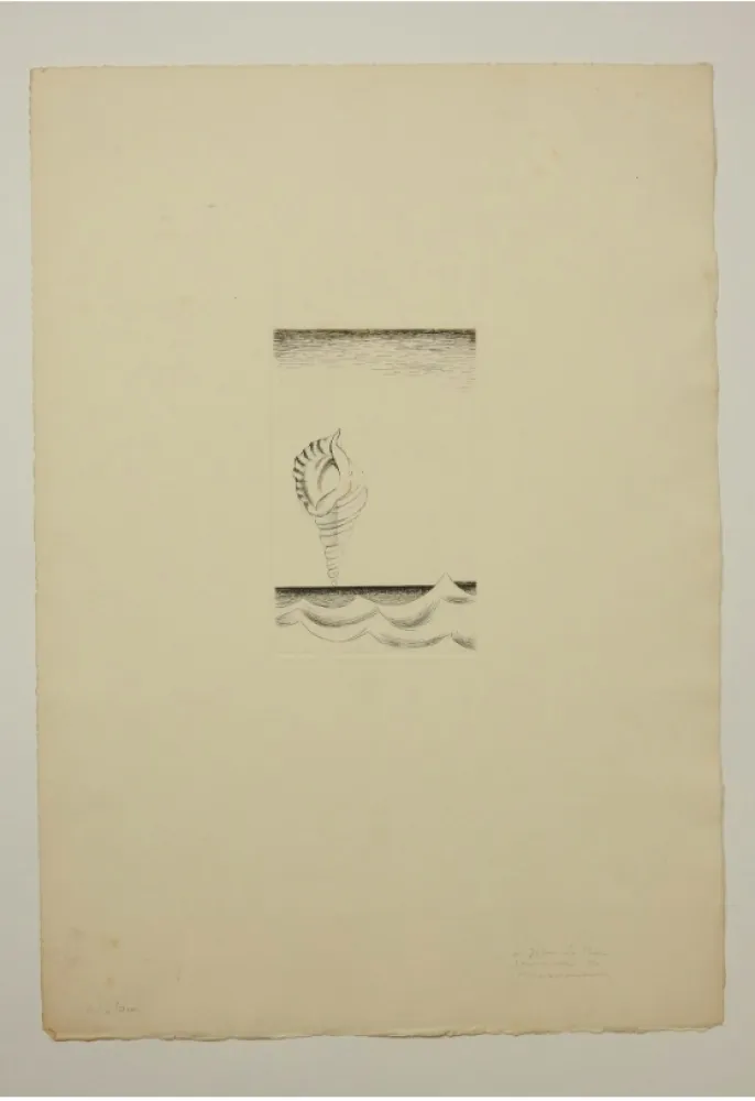 蚀刻版画 Marcoussis - Chantre, planche 8 pour « Alcools »