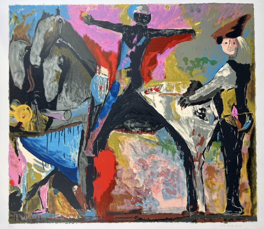 石版画 Marini - IL GRANDE TEATRO DELLE MASCHERE