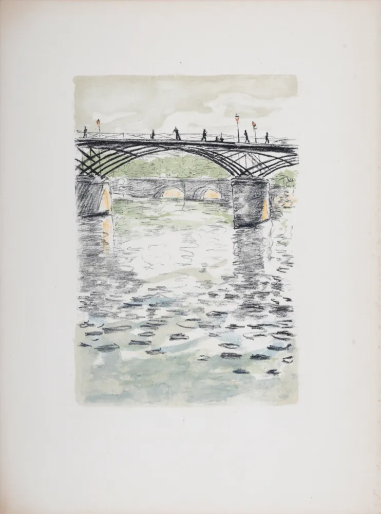 石版画 Marquet - Le Pont des Arts, 1950