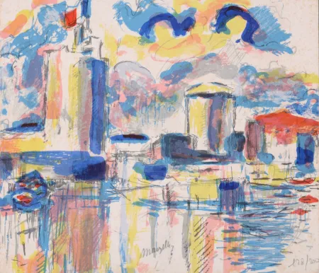 石版画 Marzelle - La Rochelle, 1979 - Hand-signed!