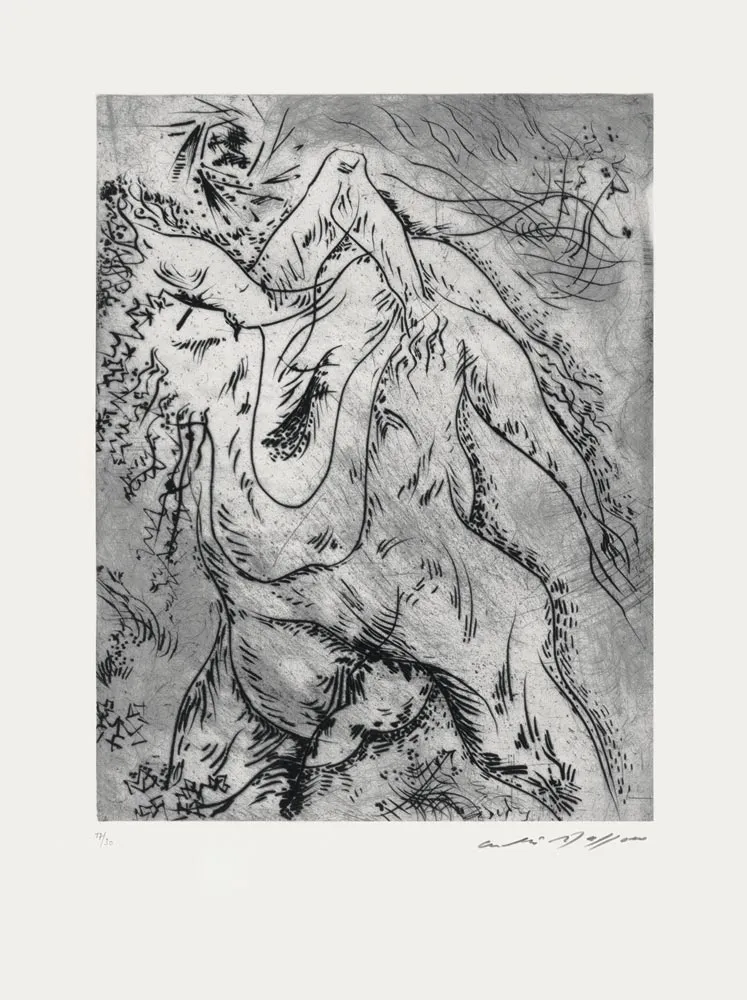 蚀刻版画 Masson - Arbres enlacés