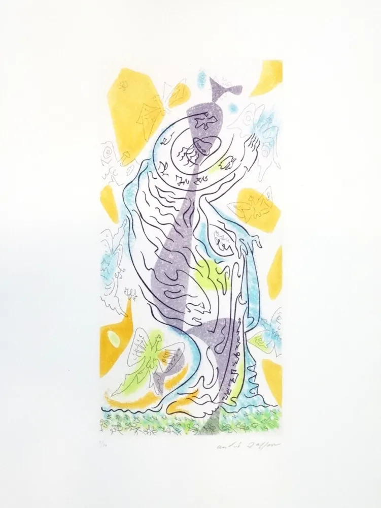 蚀刻版画 Masson - Charmeuses de papillons 