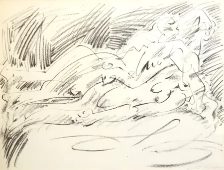 石版画 Masson - Couple étendu