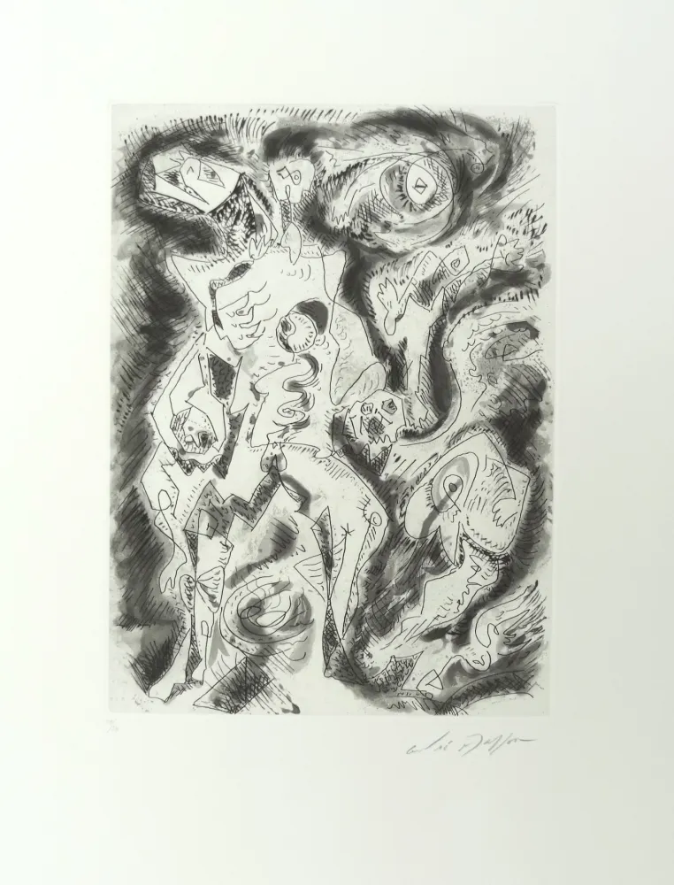 蚀刻版画 Masson - Démon