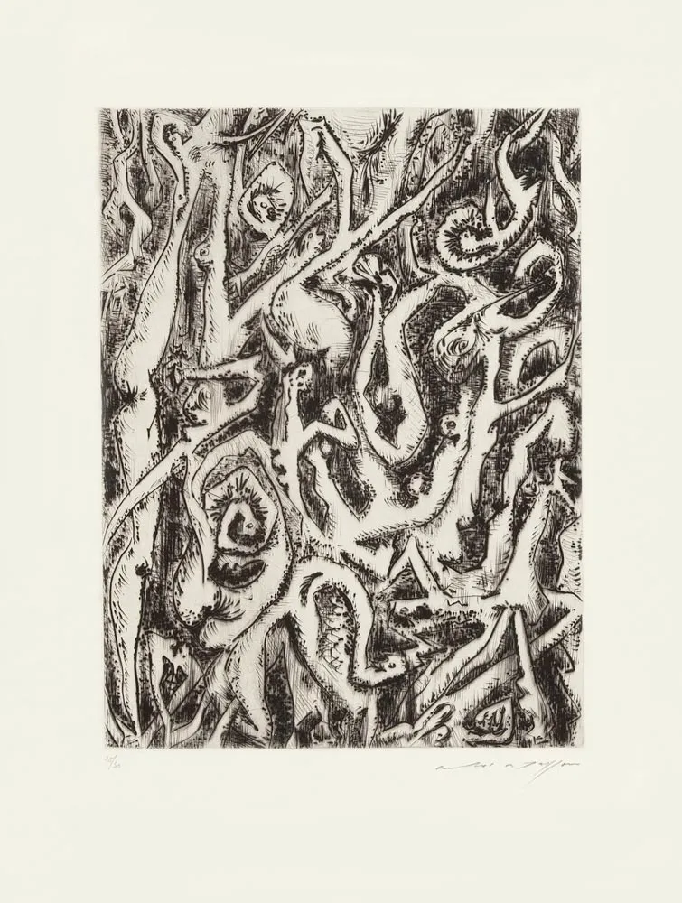 蚀刻版画 Masson - Êtres enchevêtrés