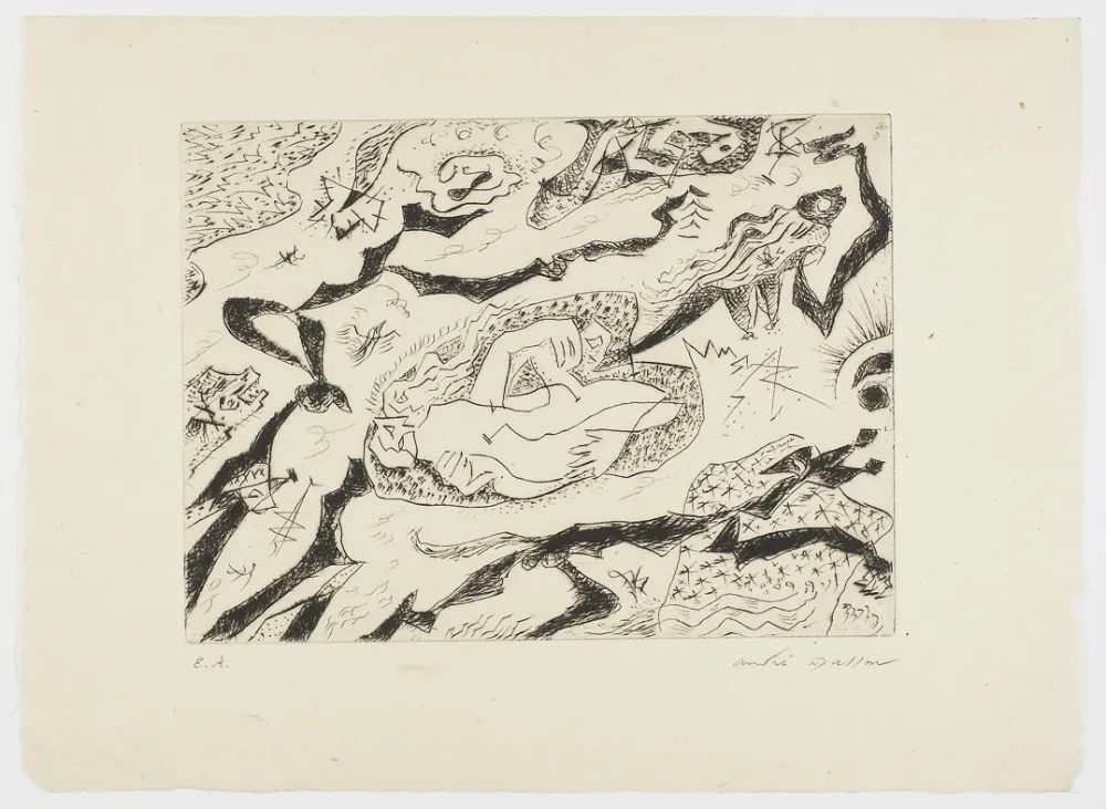 干刻版画 Masson - Hommage à Roger Lacourière