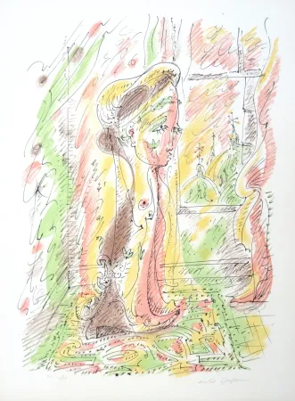 石版画 Masson - Intérieur vénitien