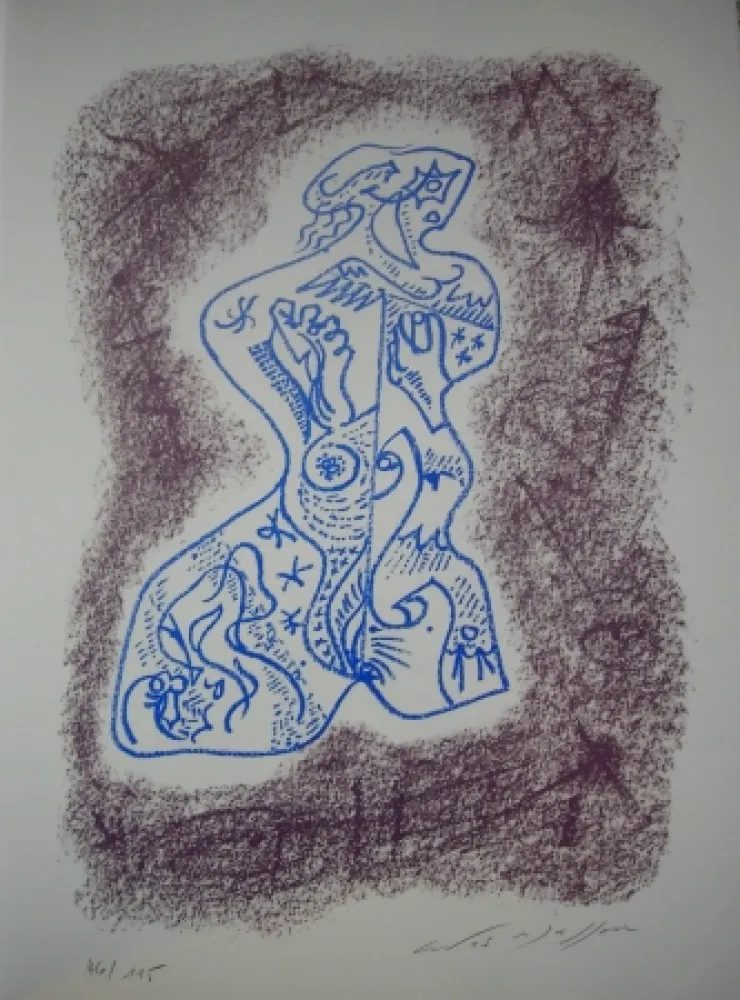 石版画 Masson - Jean Cassou: vingt-deux poèms