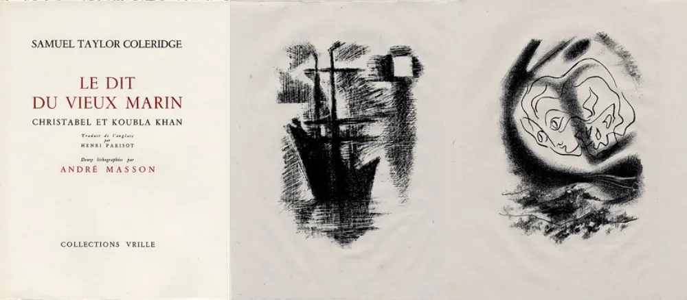 插图书 Masson - LA CHANSON DU VIEUX MARIN.24 lithographies originales.