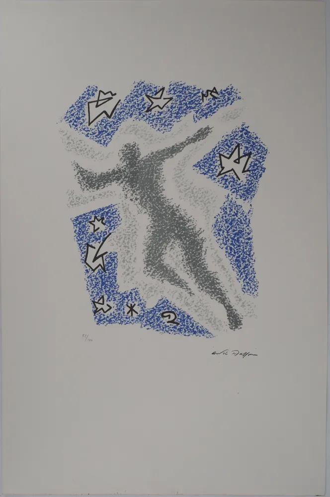 石版画 Masson - La danse sous les étoiles