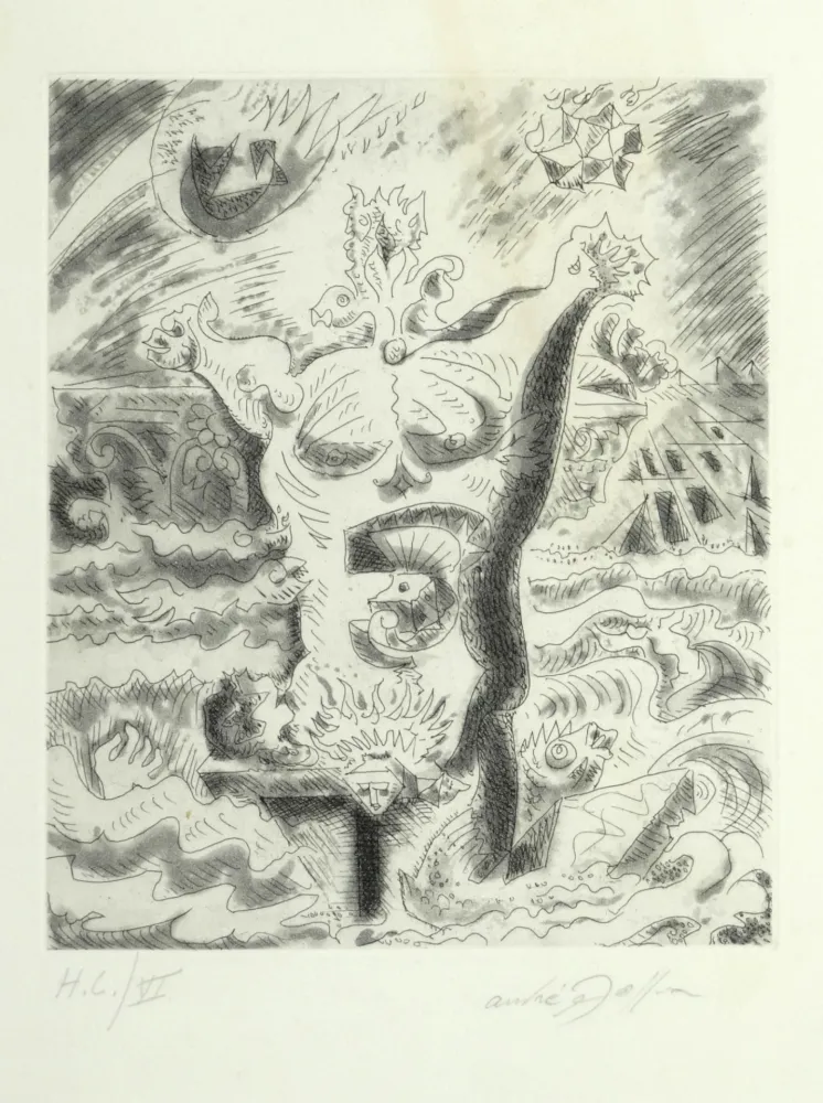 蚀刻版画 Masson - Le 7e chant