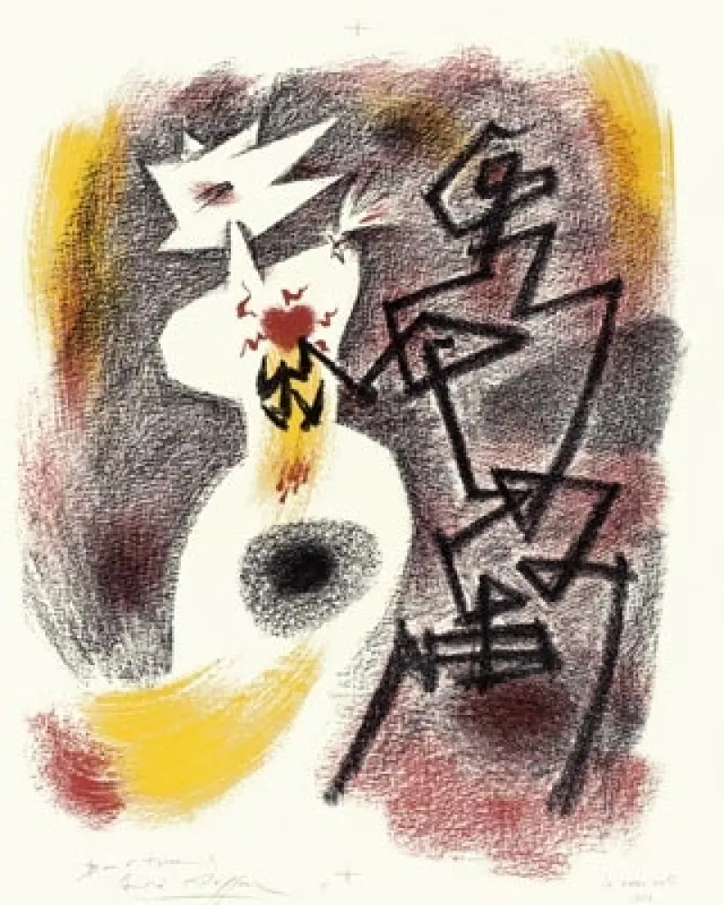 石版画 Masson - Le Coeur volé