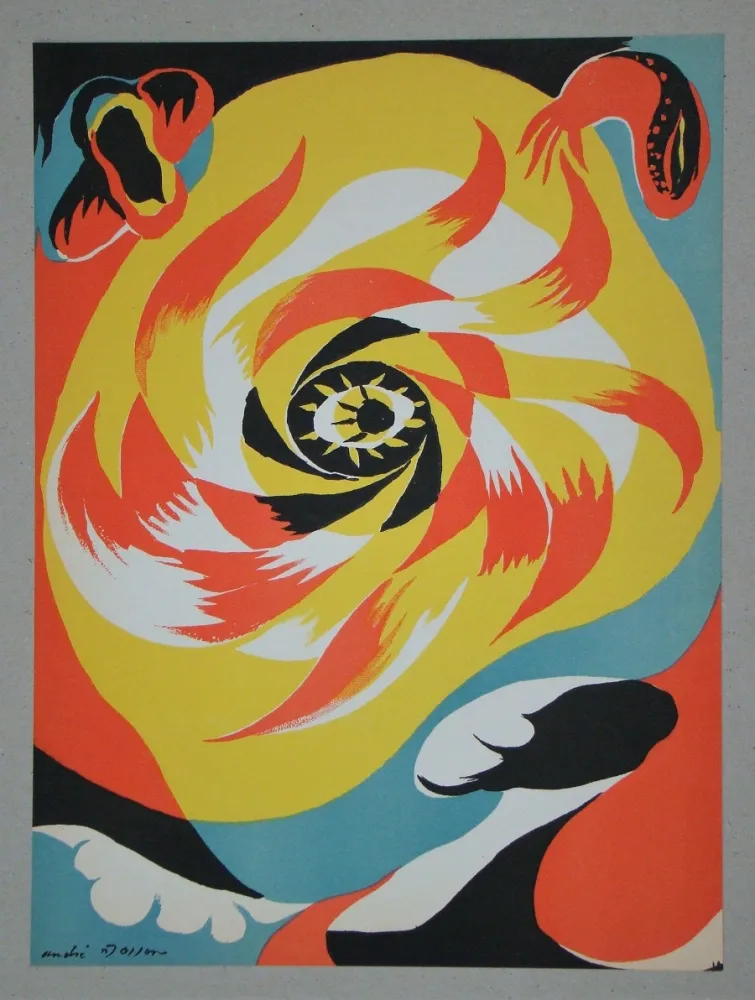 石版画 Masson - Le soleil