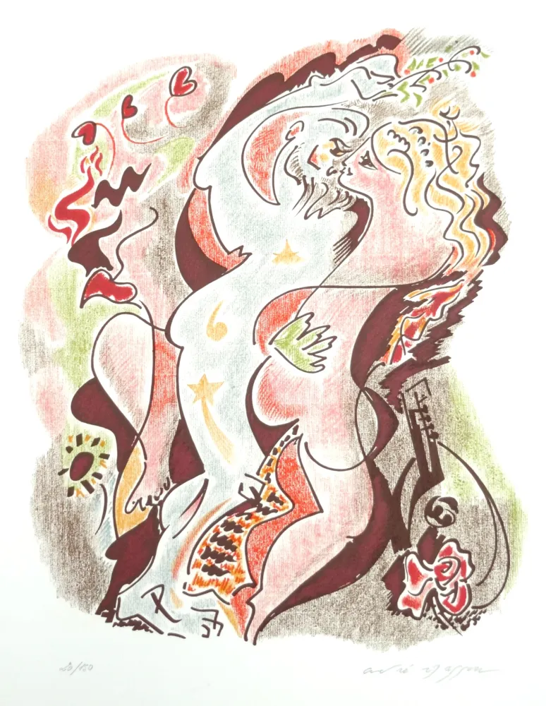 石版画 Masson - Les sonnets de Louise Labé 1