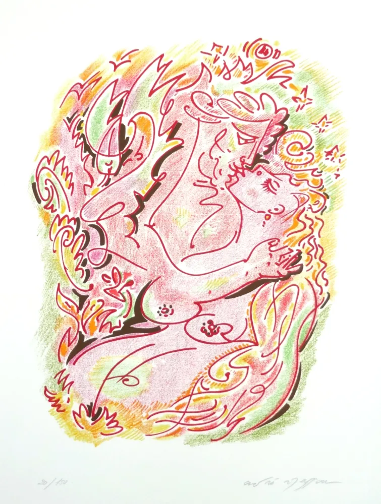 石版画 Masson - Les sonnets de Louise Labé 3