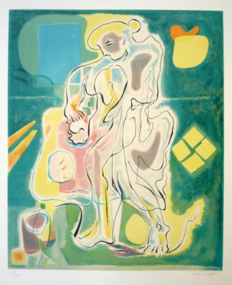 石版画 Masson - Maternité