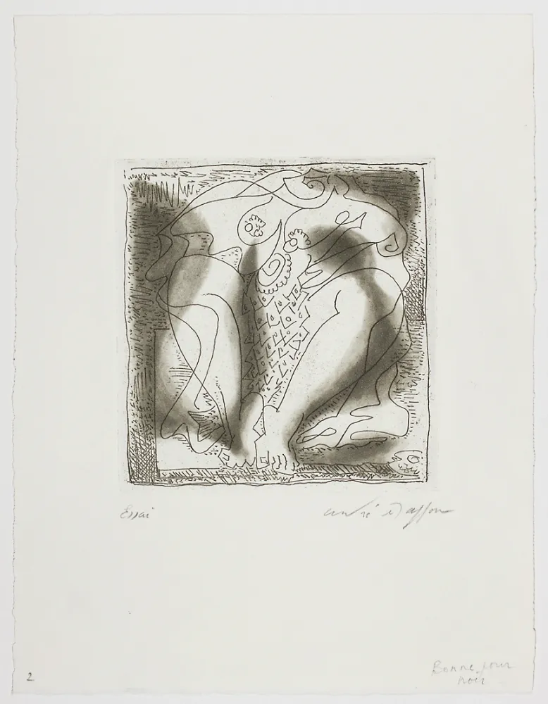 版画 Masson - Poissonière ou La femme au poisson (Poissonière or The Fishwoman)