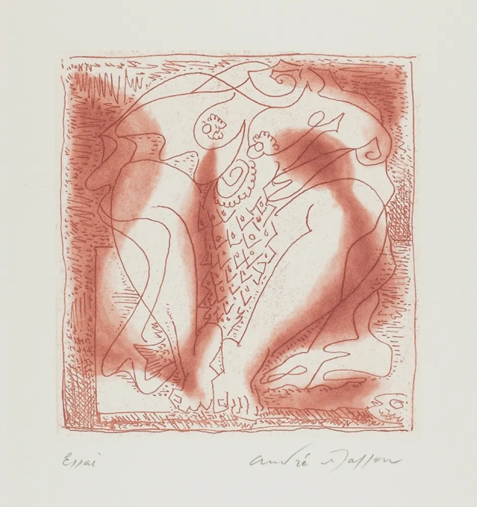 版画 Masson - Poissonière ou La femme au poisson (Poissonière or The Fishwoman)