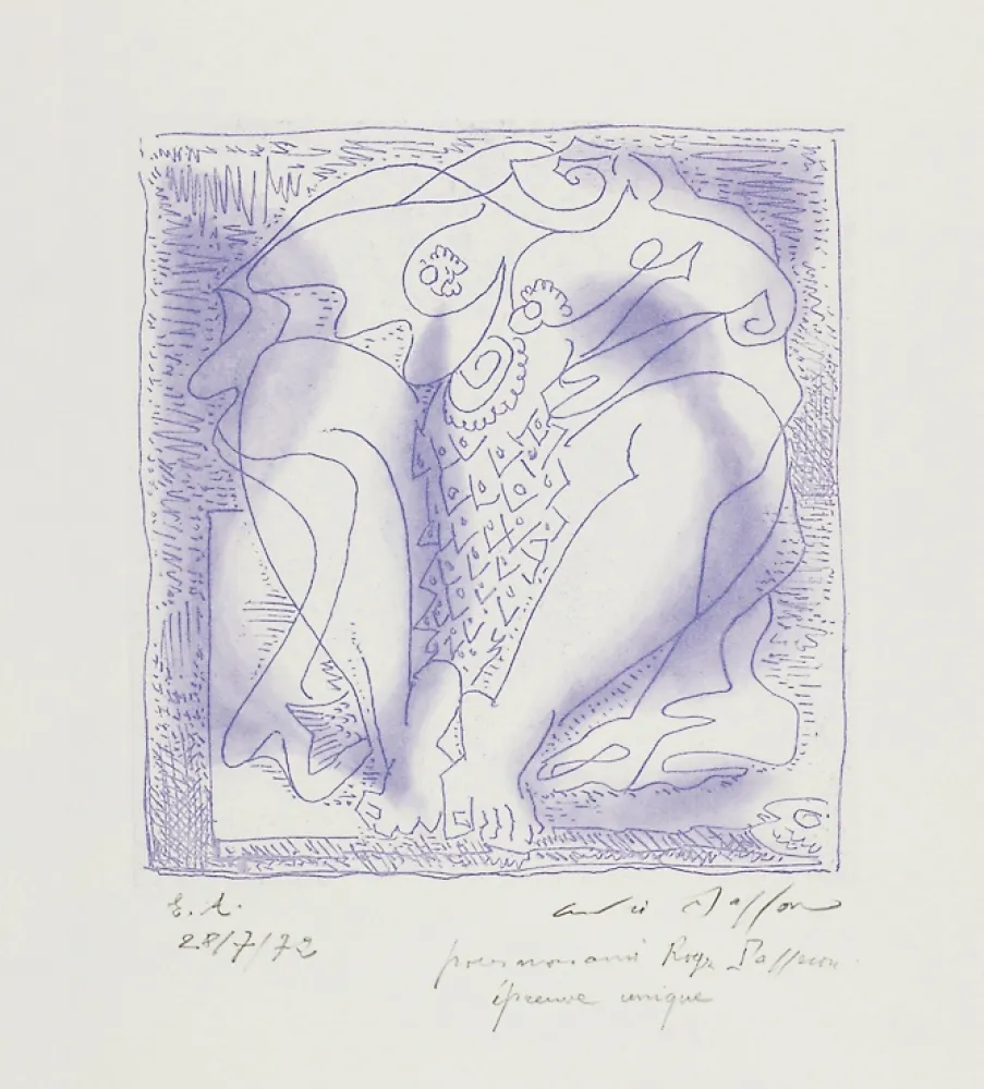 版画 Masson - Poissonière ou La femme au poisson (Poissonière or The Fishwoman)