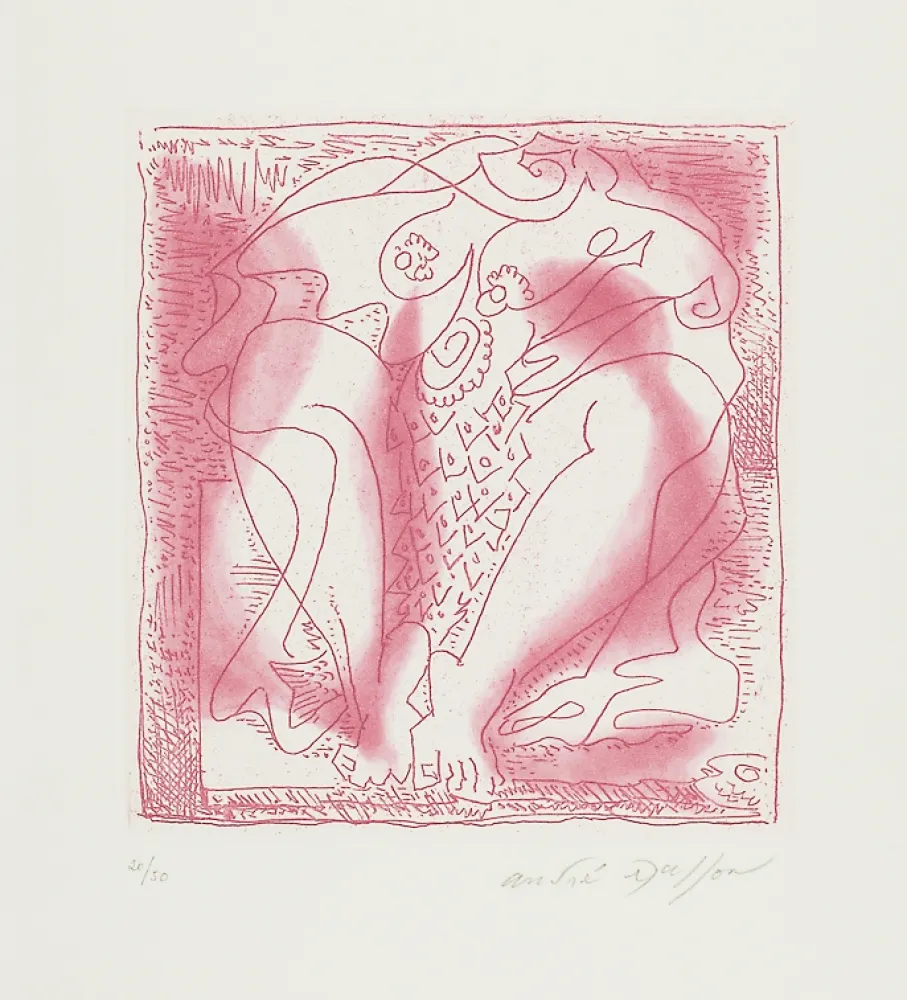 版画 Masson - Poissonière ou La femme au poisson (Poissonière or The Fishwoman)