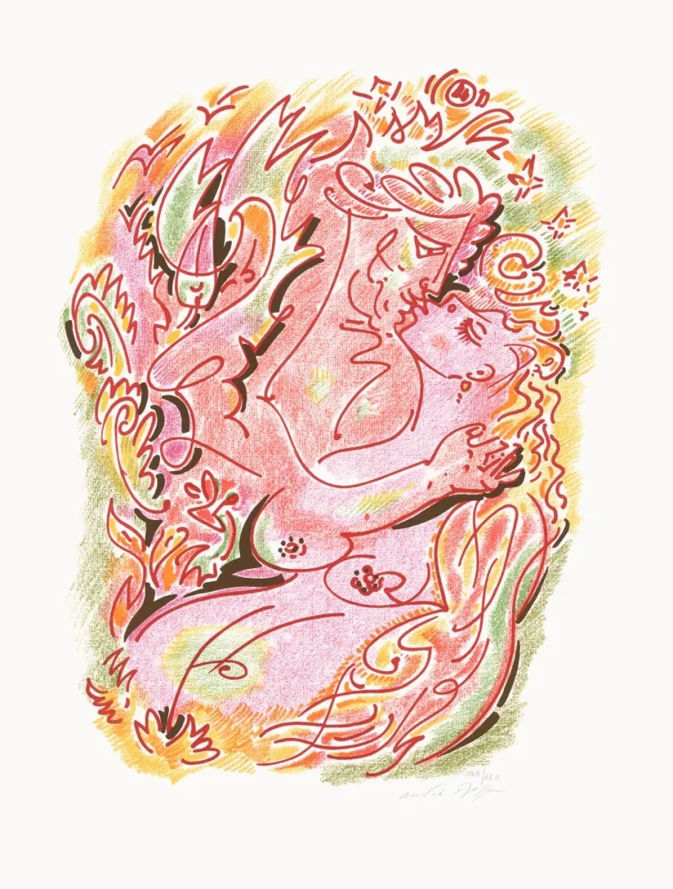 石版画 Masson - Sonnets Louise Labé