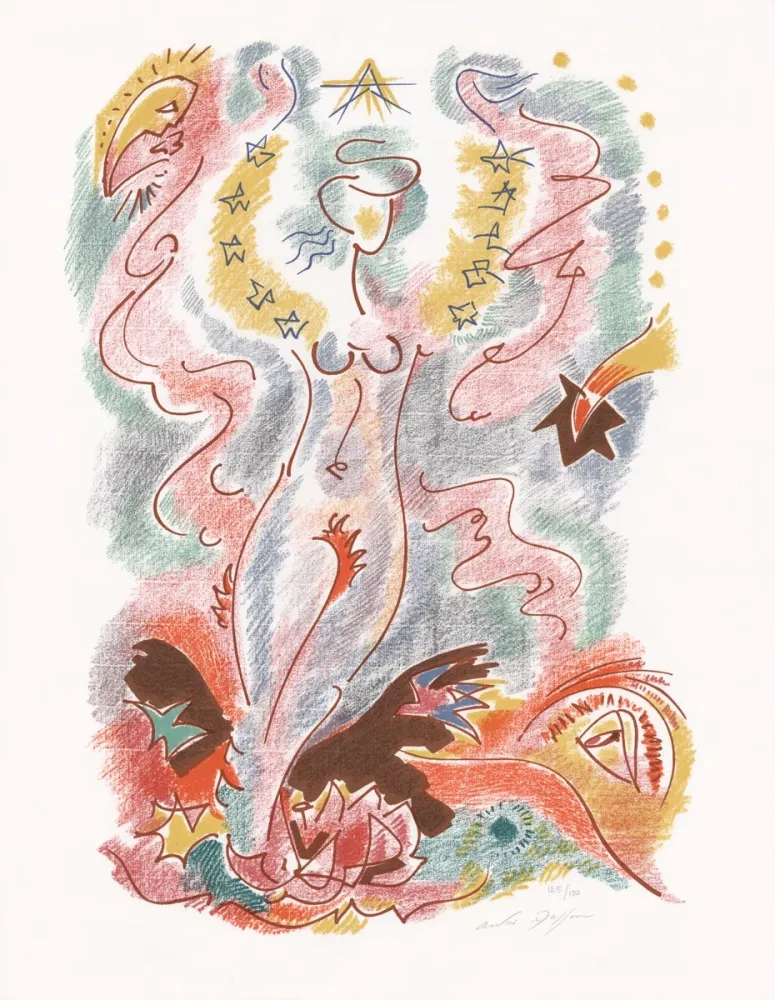 石版画 Masson - Sonnets Louise Labé