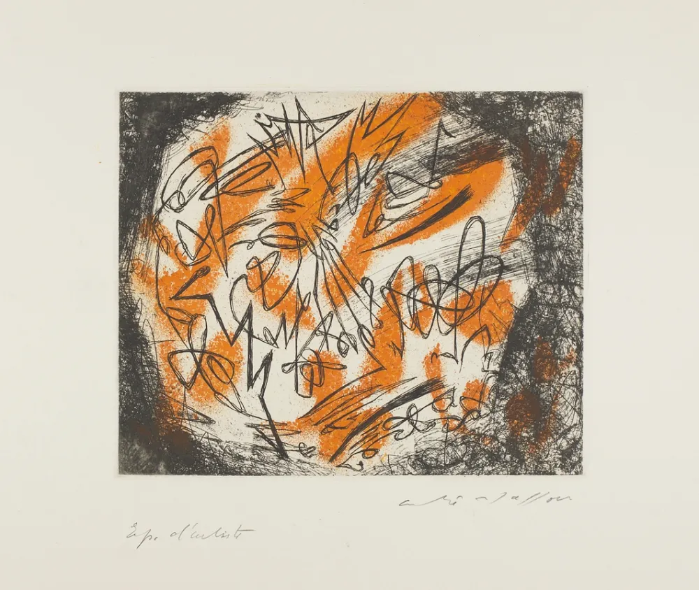 干刻版画 Masson - Tourments (Torments)