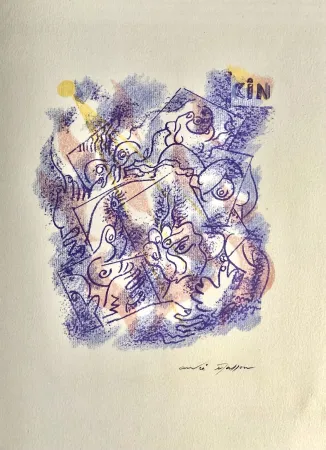 石版画 Masson - Une étoile de craie