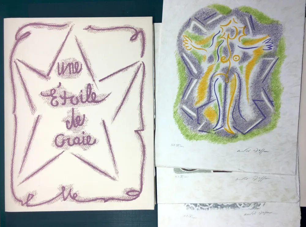 插图书 Masson - UNE ÉTOILE DE CRAIE. Seize lithographies originales signées d'André Masson