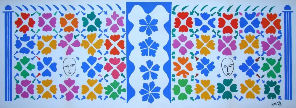 石版画 Matisse (After) - Décoration - Masques