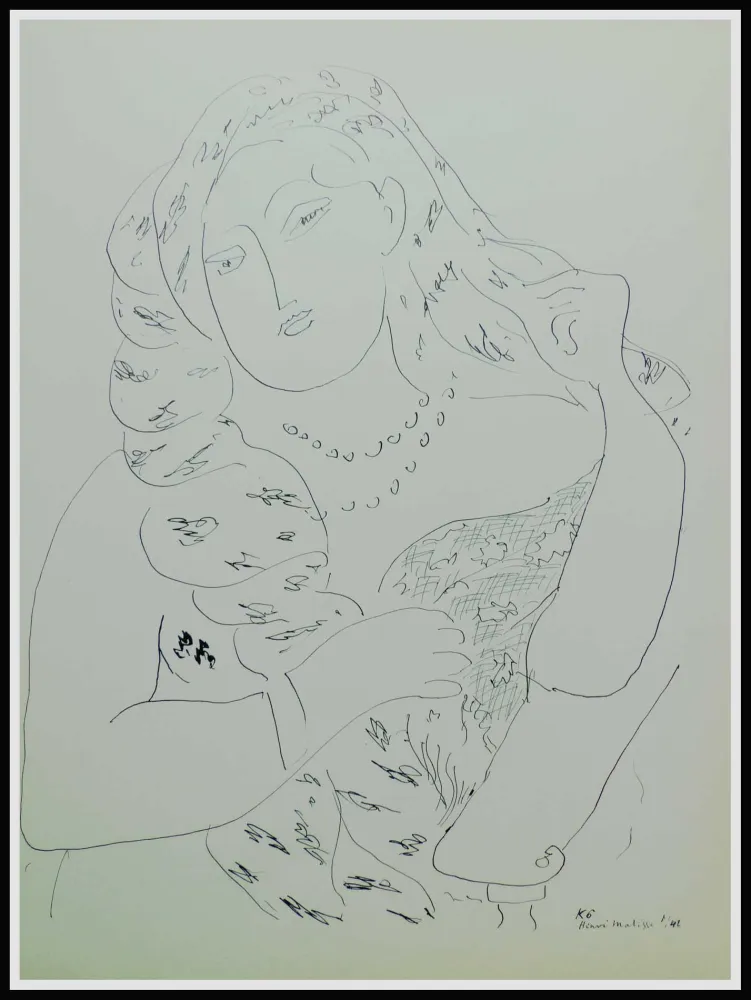 石版画 Matisse (After) - THEMES & VARIATIONS VI