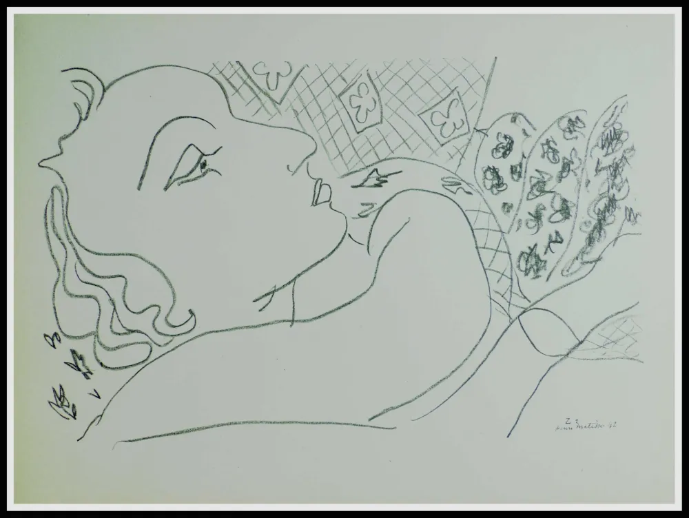 石版画 Matisse (After) - THEMES & VARIATIONS X