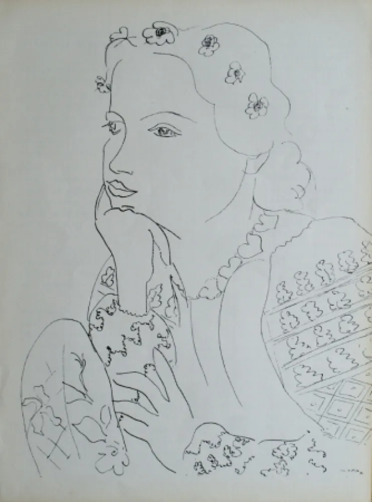 胶版印刷 Matisse - Femme