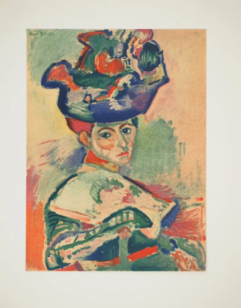 石版画 Matisse - Femme au chapeau (Madame Matisse)