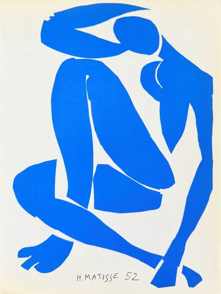 石版画 Matisse - Femme Bleue