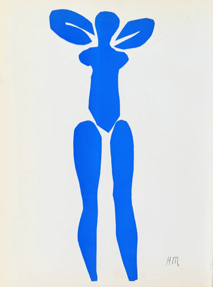 石版画 Matisse - Femme Bleue