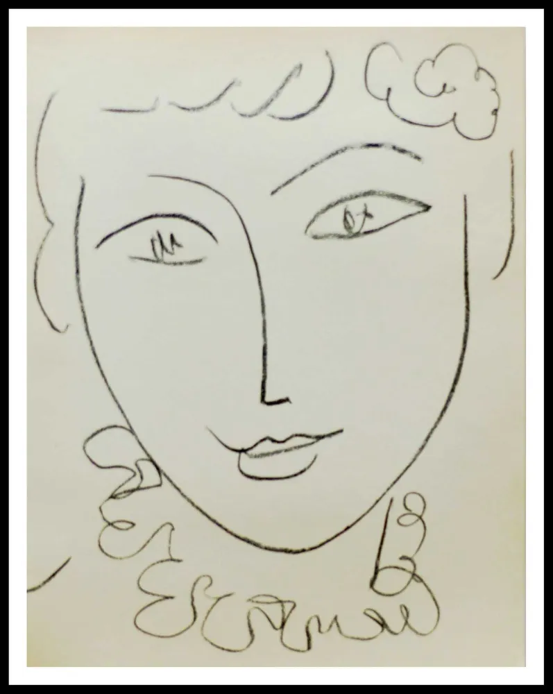 石版画 Matisse - Madame de Pompadour