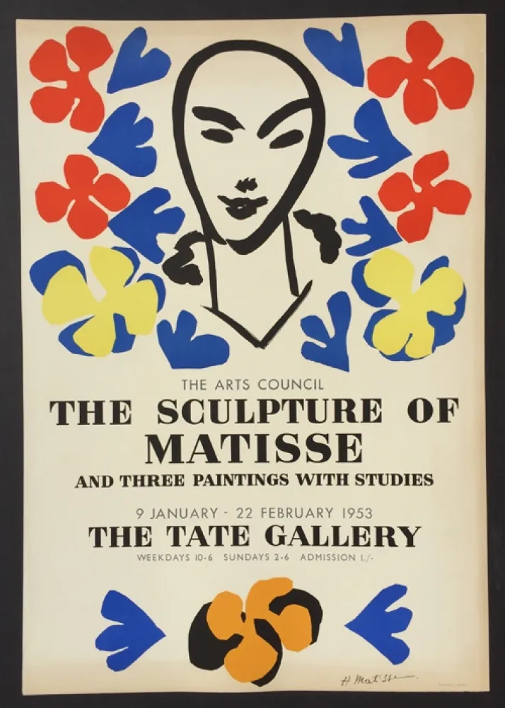石版画 Matisse - Sculpture of Matisse – Tate Gallery