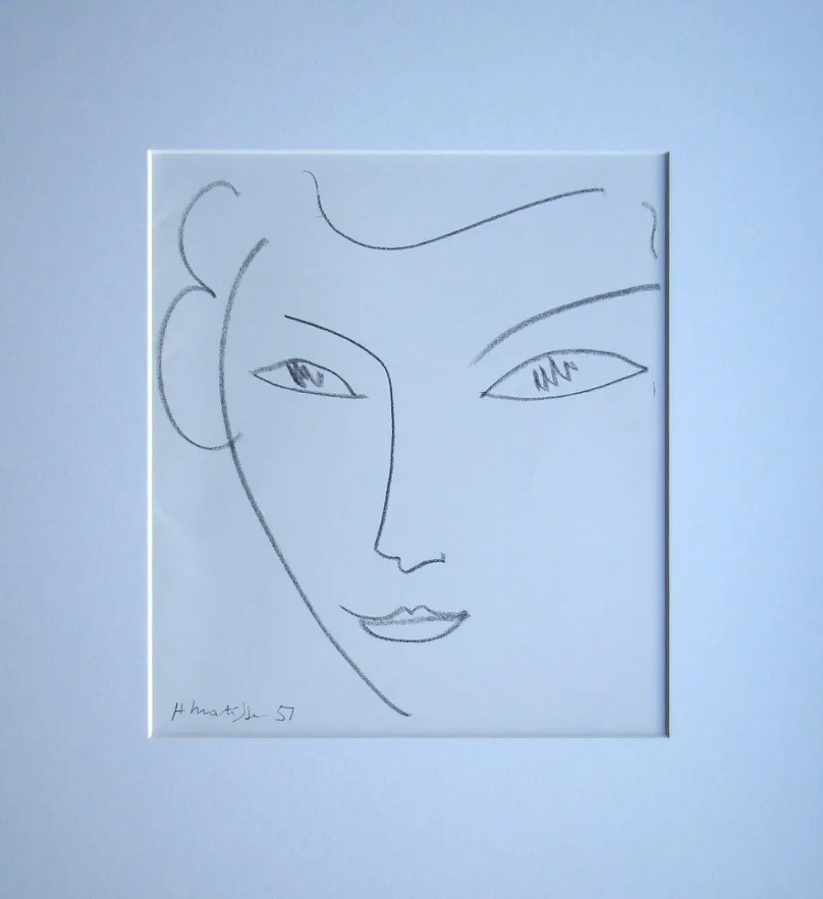 石版画 Matisse - Visage