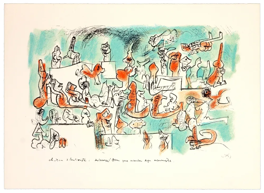 石版画 Matta - Château situationniste