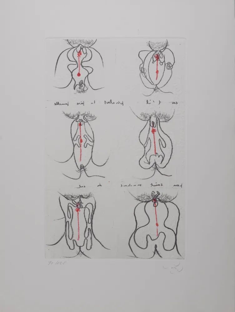 版画 Matta - Cri Oval, 1971 - Hand-signed