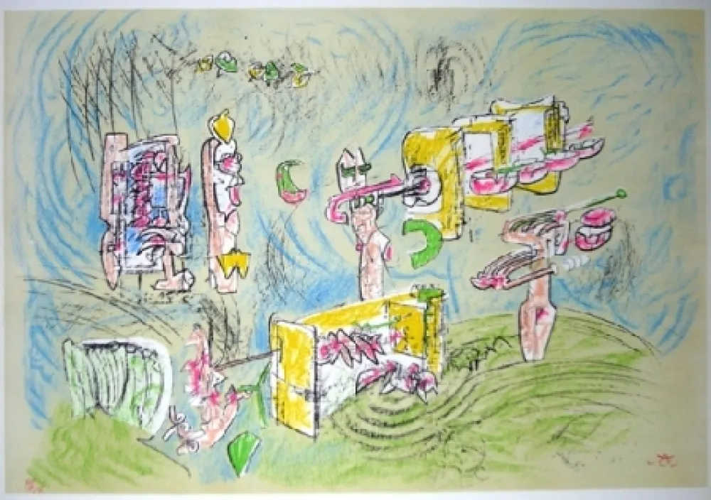 石版画 Matta - La vitesse du sort