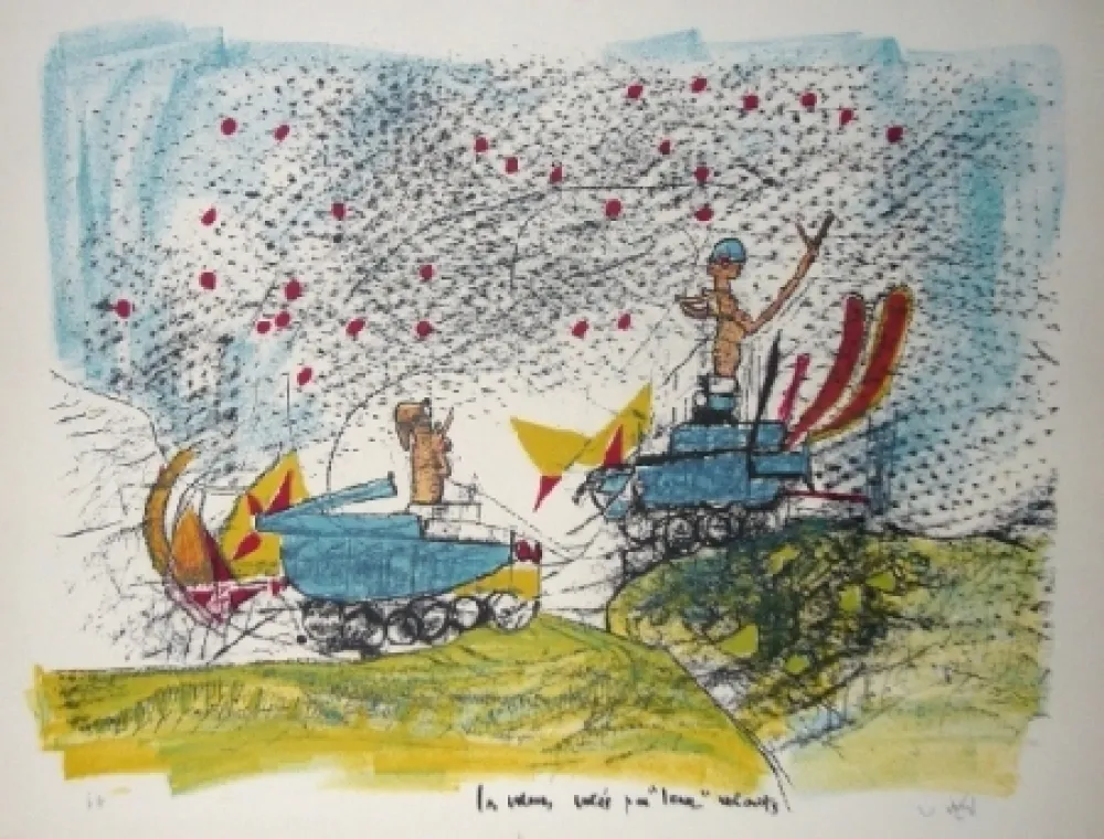 石版画 Matta - Les voleurs volés par leurs volants